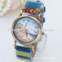 Newest design boho style special leather flower band watch 2015